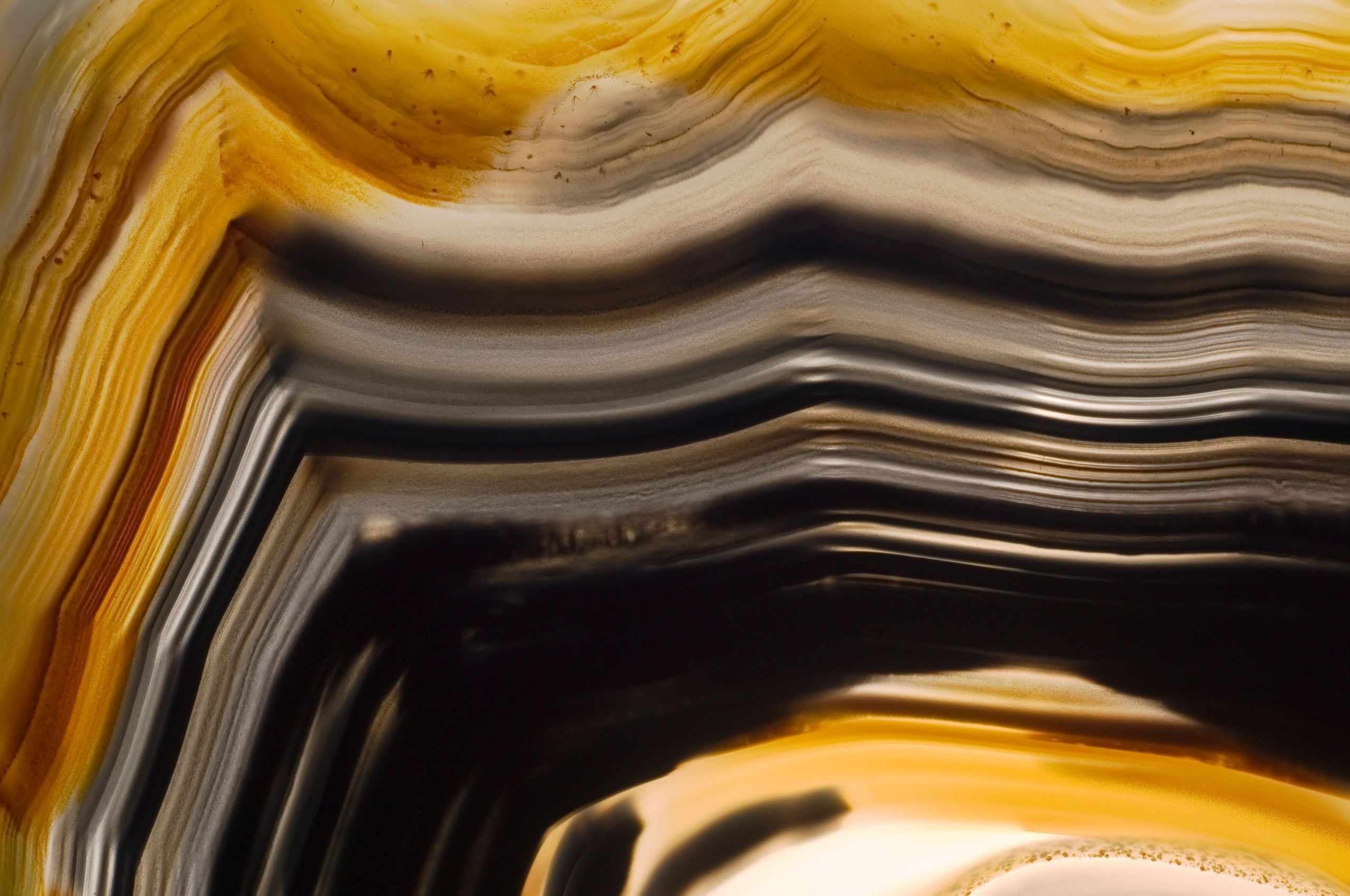 Translucent agate stone close-up