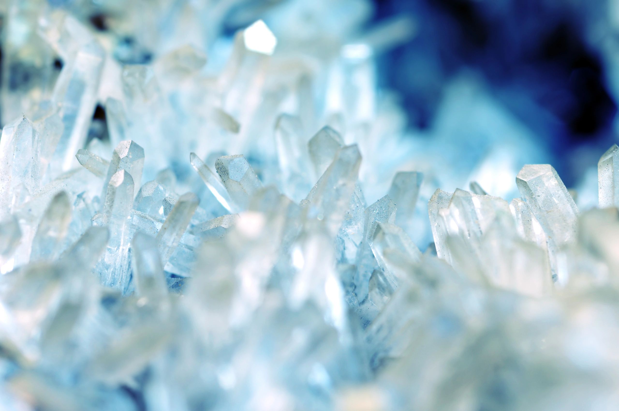 Quartz crystal close-up