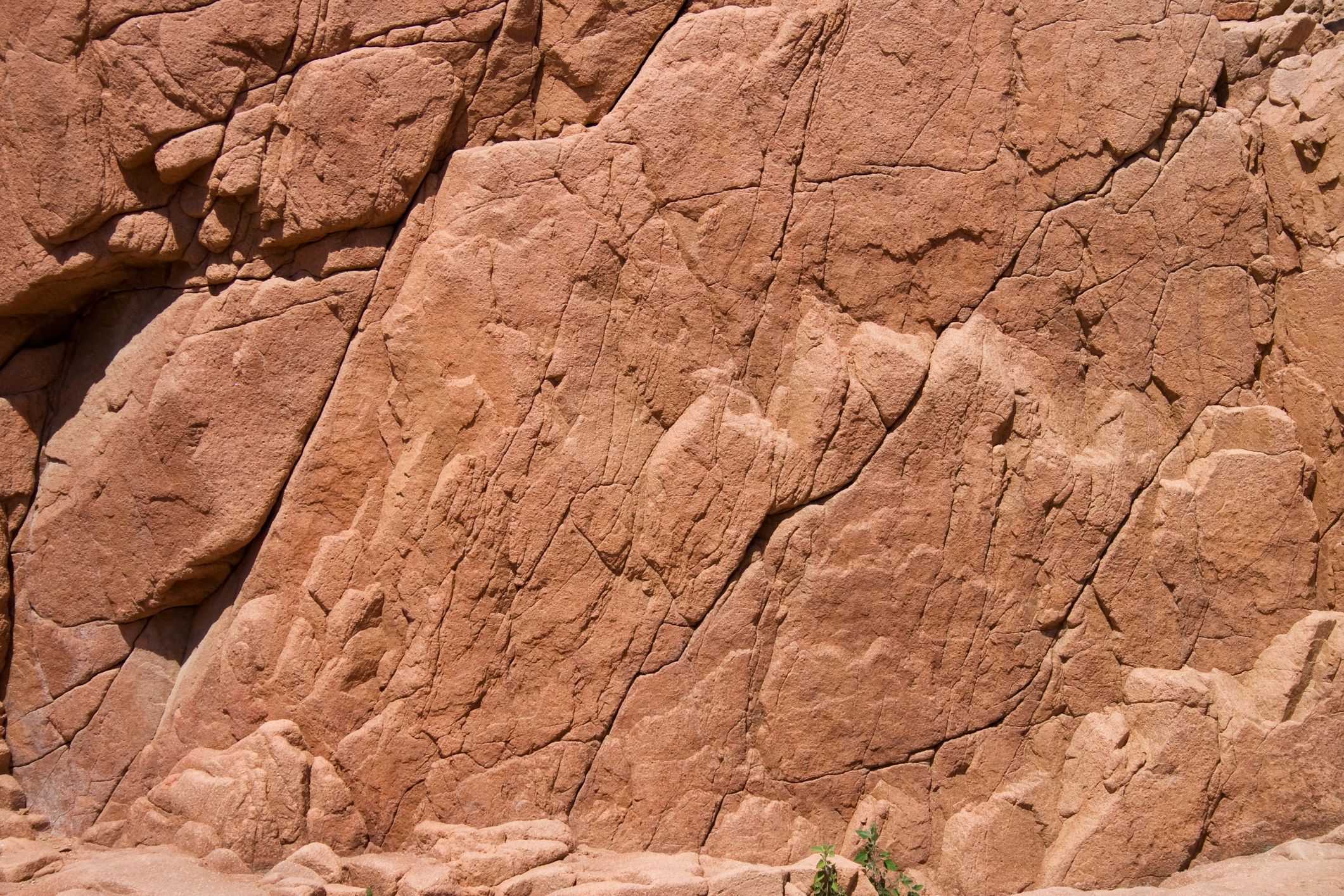 Red rock surface texture