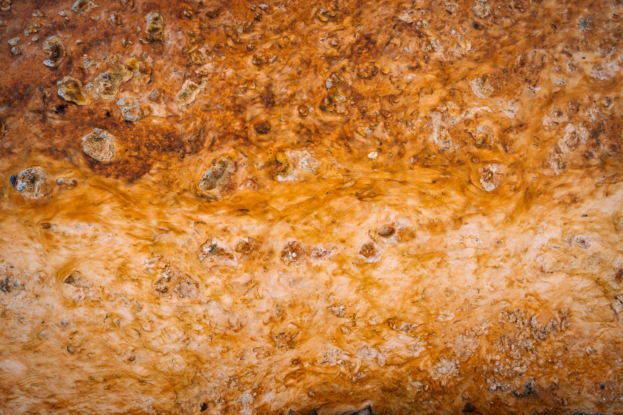 Geothermal mineral surface texture